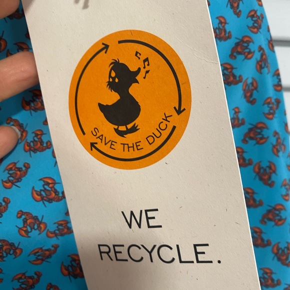 Save the Duck Ademir lobster-print swim shorts - Blue Size Large NWT - Picture 7 of 14